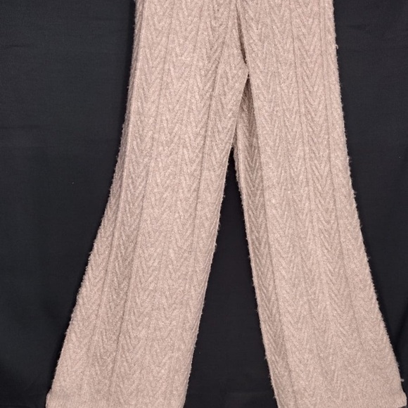 Jason Wu Cozy Knit Wide-Leg Pants in Beige size L brand new W - Picture 2 of 9